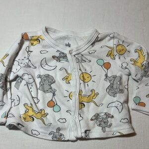 Disney -  Adorable White Baby Cardigan with Disney Friends